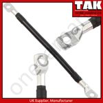 30cm 16mm² Battery Lead Power Strap Earth Bond Leisure Cable Lead Black Negative