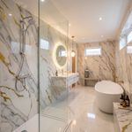 PVC Wall Panel Shower Panel Gold Marble  2400mm x 1000mm x 10mm FREE DELIVERY