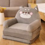Kids Couch, 2-in-1 Soft Toddler Couch Fold Out Toddler Chair Kids Playroom