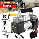 12V Heavy Duty Electric Car Tyre Inflator 150PSI Portable Air Compressor Pump