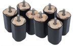Black chair risers for settee 8 pices - 3 inch height