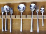 VINERS STUDIO Bark Effect: Cutlery Gerald Benney Forks Spoons Stainless Steel
