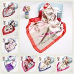 Satin Boho Silk Floral Printed Scarf Ladies Square Shawl Head Neck Wear 90x90 UK