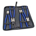 US PRO 4pc Long Reach Circlip Plier Set L325mm Internal/External Bent/Straight