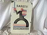 Reproduction Metal & Enamel Underground Advertising Sign.