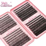 Cluster Lashes D Curl Eyelashes Individual Wispy Thick Lash Extensions DIY Mixed