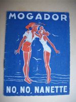 1946 MOGADOR Theatre Program Paris NO NO NANETTE star Claudine Cereda & Matteilm