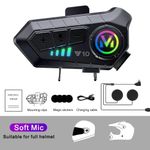HiFi Wireless Motorbike Call Headphone Motorcycle Helmet Headset Bluetooth 5.3