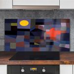 Fire At Full Moon Kitchen Splashback Toughened Glass 120x60 Heat resistance