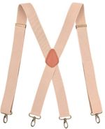 35mm Elasticated Mens Braces 4 Clips Adjustable Suspenders X-Shape Heavy Duty