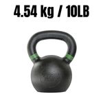 Cast Iron Kettlebell 10lb Flat Base Stability for Gym & Cardio Strength Training