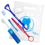 Braces Starter Kit ~ Orthodontic Toothbrush, Wax, Tongue Cleaner, Mirror & More