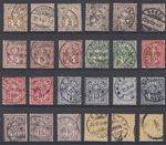 SWITZERLAND 1882 NUMERAL ISSUE (x24) USED (ID:505/D66867)