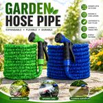 Expandable Garden Hose Pipe Anti Kink With 8 Function Water Spray Gun Magic Hose