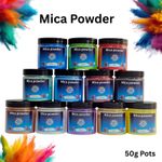 Mica Powder Pigment 50g in Various Colours /Epoxy Resin/Soap Bath Bombs/Nail Art