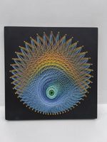 Stamrod Goldfinger String Art Rainbow Geometric Mandala Eye Effect
