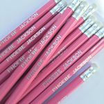 12 HB Pencils Personalised with Name - German Made High Quality Printed Pencils