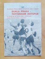DUKLA PRAGUE v TOTTENHAM HOTSPUR European Cup 1961/1962 *VG Condition Programme*