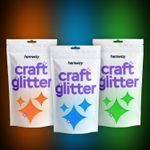 Hemway Craft Glitter Glow in The Dark UV Neon Arts Crafts Tumblers 1/128" 100g