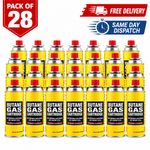 28 x Butane Gas Bottle Canister Portable Stoves Cooker Grill Heaters BBQ GAS CAN