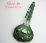 Indian Electric Travel Sitar Tun Wood Professional Classical Instrument + Bag