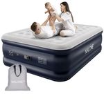 NALONE King Air bed, Inflatable mattress with Built in Pump, Double/Queen 