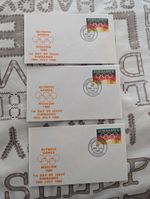 3x Olympic Games Moscow 1980 First Day Of Issue Zimbabwe 19th July 1980 Envelope