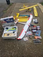Joblot of Remote Control Planes , Glider & Boats