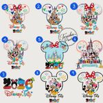 Disneyland iron on trip 2026 family DTF iron on / ready to press/sticker