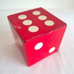 Vintage Hollands Toffee Southport England Red Dice Tin Advertising Collectable