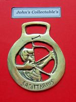 SAGITTARUS STAR SIGN HORSE BRASS  LOT R
