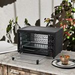 22L Electric Oven Mini Toaster Grill Tabletop Pizza Barbecue 1000W Temp Timer