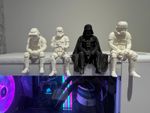 Sitting Quartet gift set Vader And stormtroopers/scout  Desk/shelf Decorations