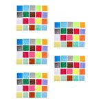 600Pcs Assorted Felt Sheets Durable Fabric Squares for DIY Craft Projects Kids