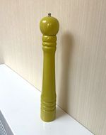 Large Green Wooden Manual Pepper Mill/Grinder 43 cm Modern Solid Plain