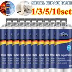 1~10X Liquid Metal Filler Metal Repair Gel Paste A&B, Metal Bonding Repair Paste