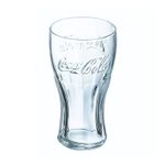 Coca Cola Contour Highball Drinking Glass 570ml Clear Round Dishwasher Safe