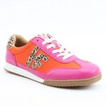 Heavenly Feet Fuchsia Orange Bevan Trainers