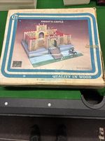 Boxed Toy Knights Castle Quality Wooden Castle Look Toy Castle1980 Era