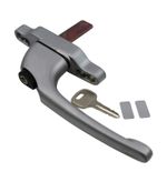 Cadenza Aluminium Window Handle Tongue (spade) Driven Silver Right Hand  