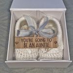 Personalised Baby Booties You're going to be Grandparents Pregnancy announcement