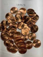 1993-D "BU"  LINCOLN MEMORIAL CENT PENNY ROLL  50 COINS