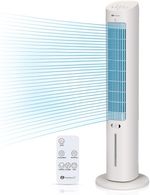 3L Evaporative Air Cooler , 4in1 Portable Cooling Tower Fan with Humidiffer