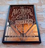 Alcohol Themed Advertising Mirror