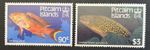 Pitcairn Islands 1988 SG312w-313w Crown to Right Fish Set of 2 MNH