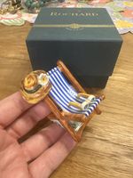 Rochard Limoges Peint Main Trinket Box Beach Chair