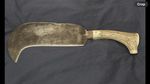 Victorian Log Chopper With Hand Made Deer Horn And Brass Handle 
