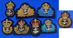 A Selection of Royal Navy Officer's Bullion Cap Badges  [RoyNav]