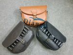 Cowhide Real Premium Leather Hunting Shotgun Cartridges Holder Shooting Ammo Bag