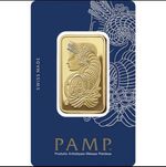 1oz Gold bar 999.9- PAMP Suisse Lady Fortuna Fine Gold Bullion- LBMA Approved